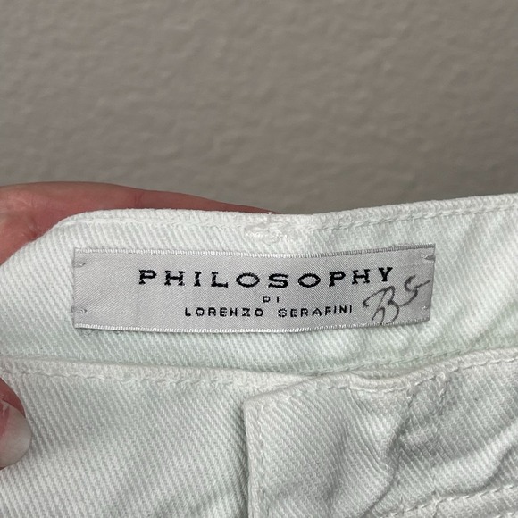 Philosophy Di Lorenzo Serafini Womens 4 Light Mint Green Denim Jean Mid Rise Y2K - Picture 6 of 16